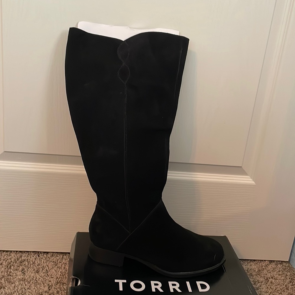 Torrid Black Suede Sorter Boot 10W